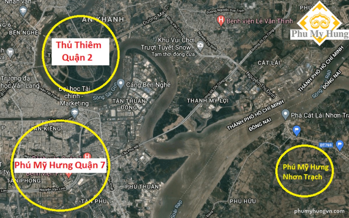 Vị trí địa chỉ dự án Sen Việt Phú Mỹ Hưng chỉ cách quận 1 7km