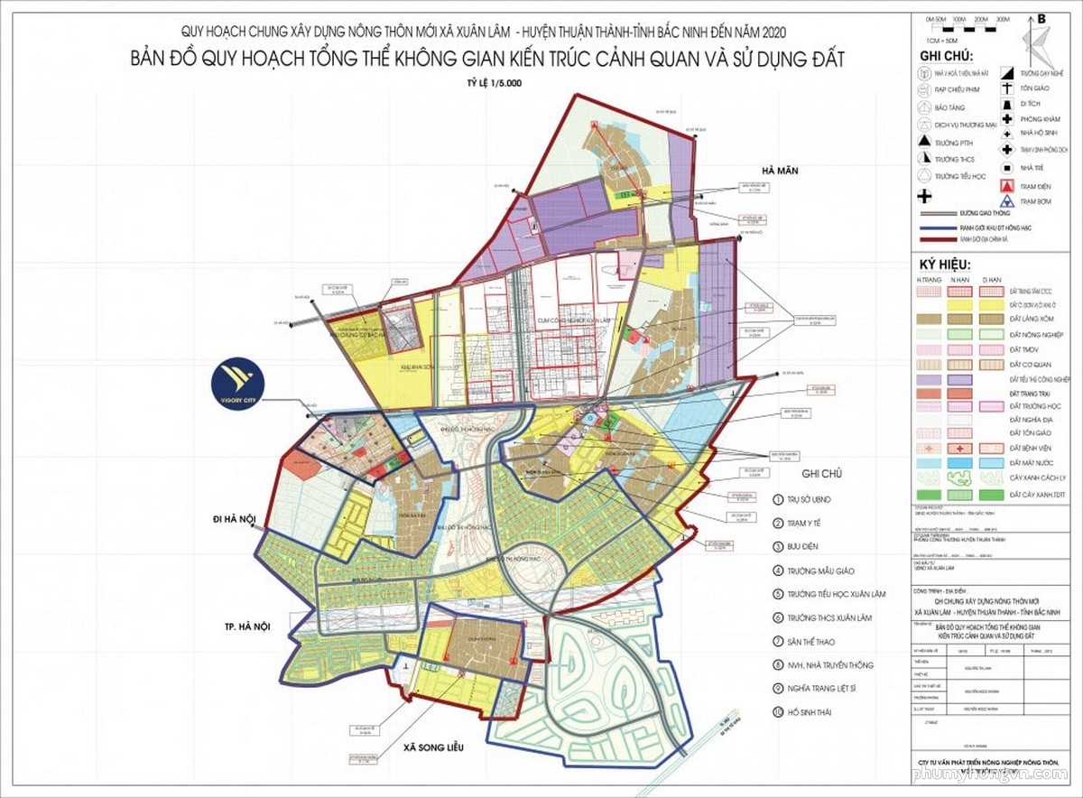 Bản đồ quy hoạch Khu đô thị Phú Mỹ Hưng Hồng Hạc - Xuân Lâm