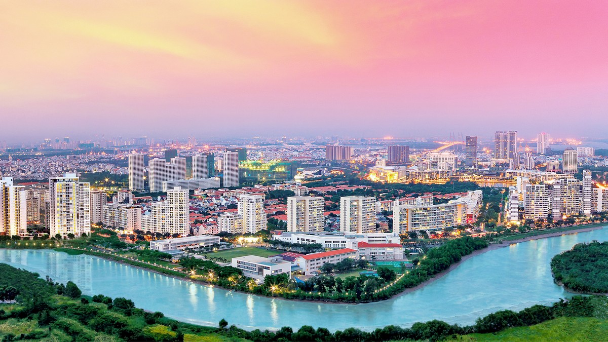 Khu đô thị Phú Mỹ Hưng công trình phát triển đô thị mới ở phía Nam TP. Hồ Chí Minh