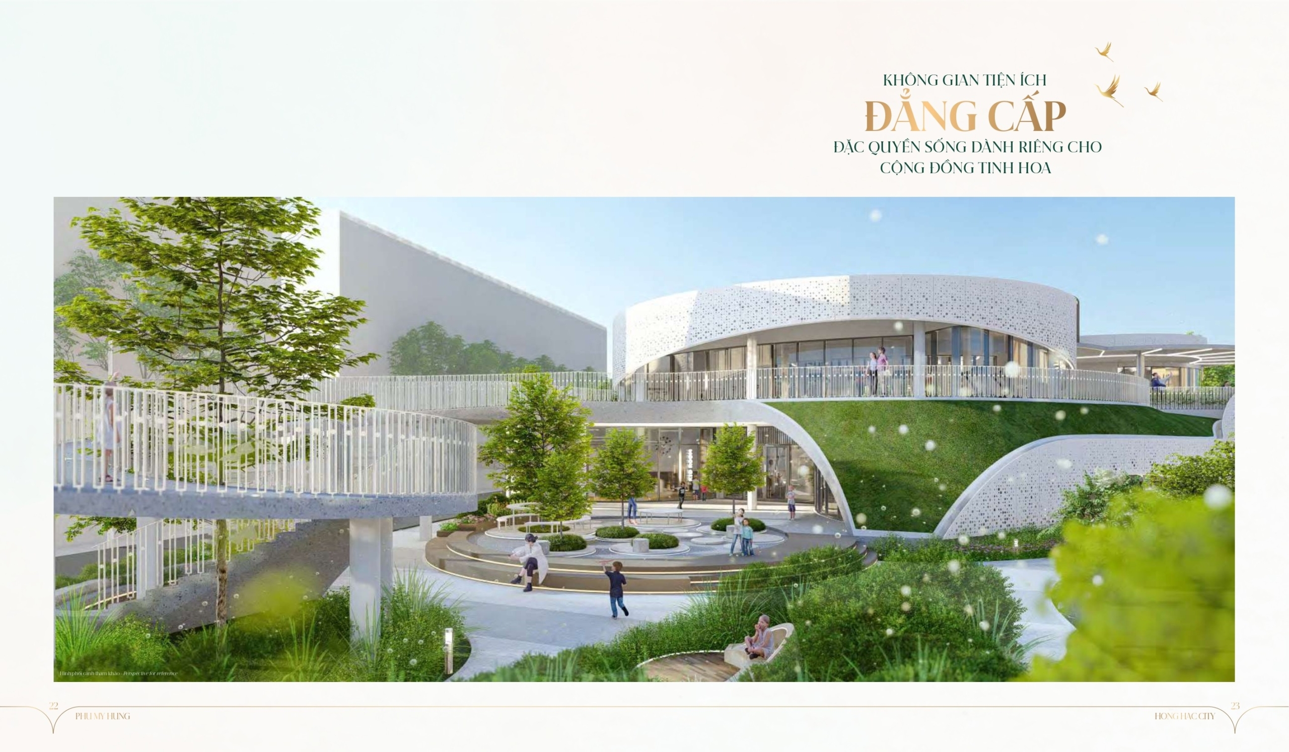 Phối cảnh khu Clubhouse khu đô thị Phú Mỹ Hưng Hồng Hạc City