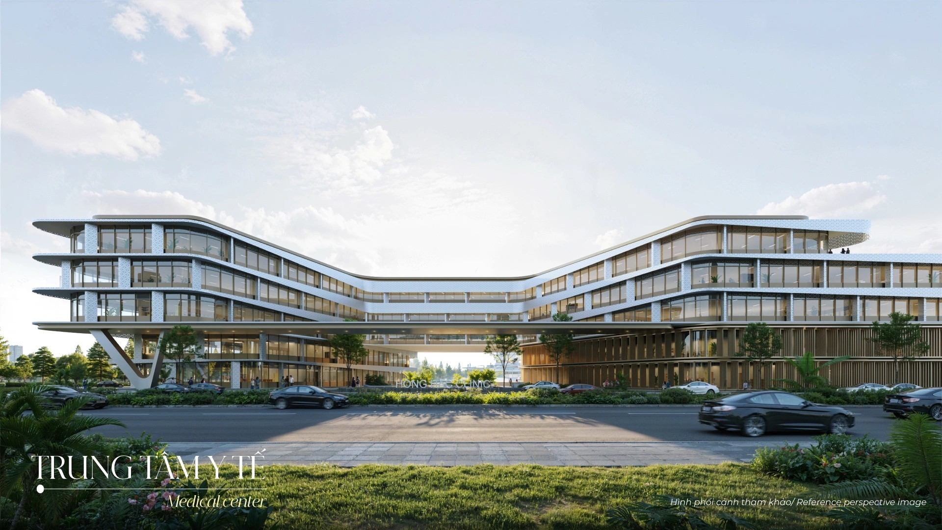 Phối cảnh bệnh viện khu đô thị Phú Mỹ Hưng Hồng Hạc City