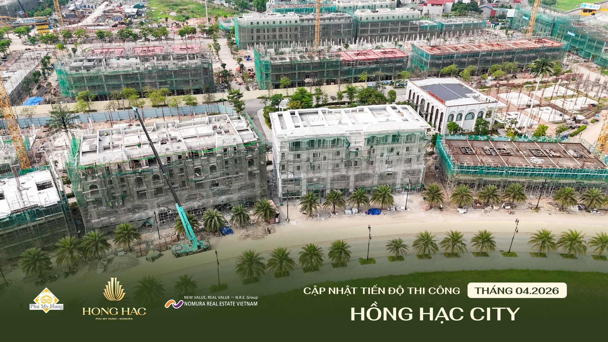 Tiến độ thi công khu đô thị Phú Mỹ Hưng Hồng Hạc City