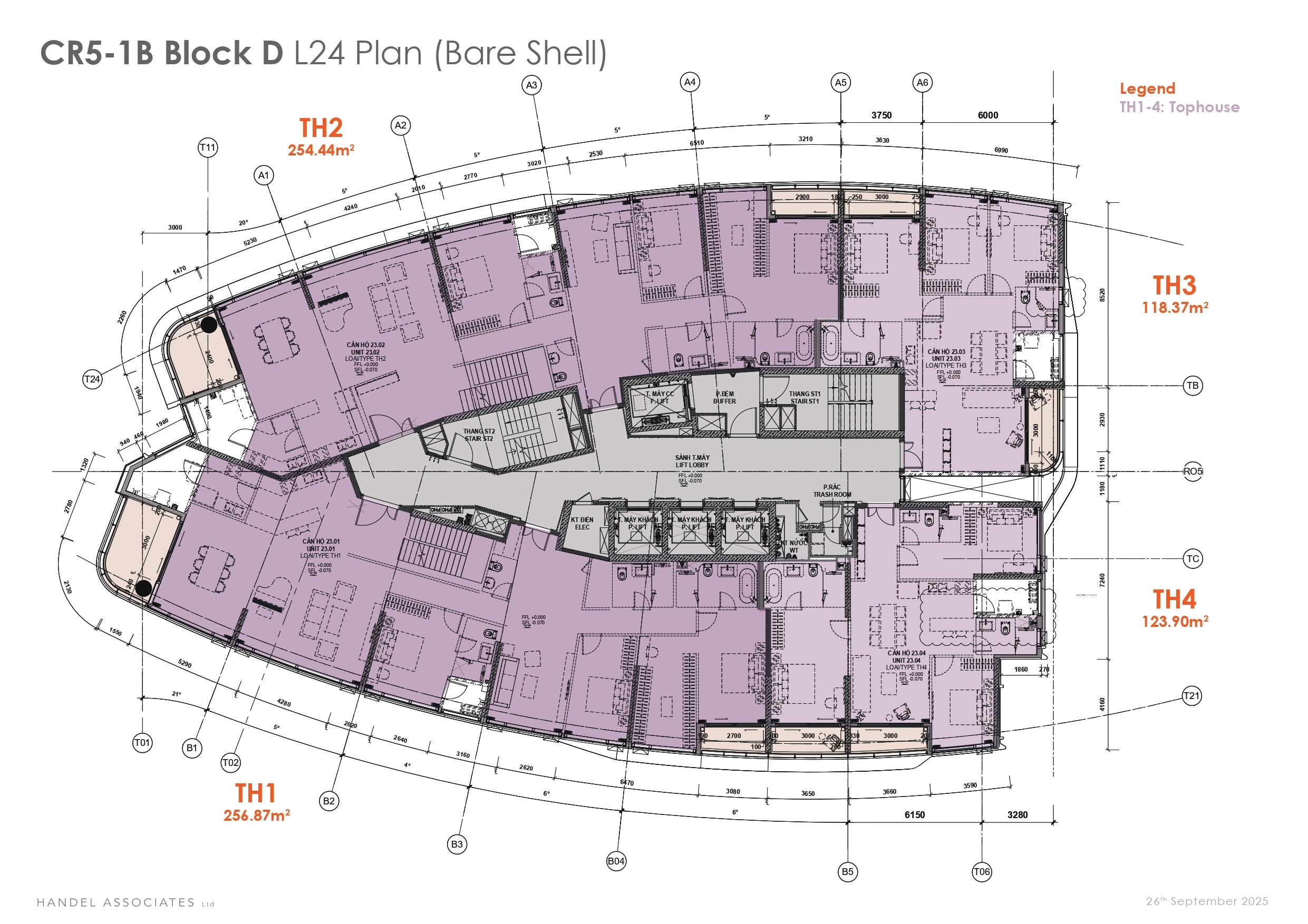 Mặt Bằng Tầng Penthouse The Regency Phú Mỹ Hưng