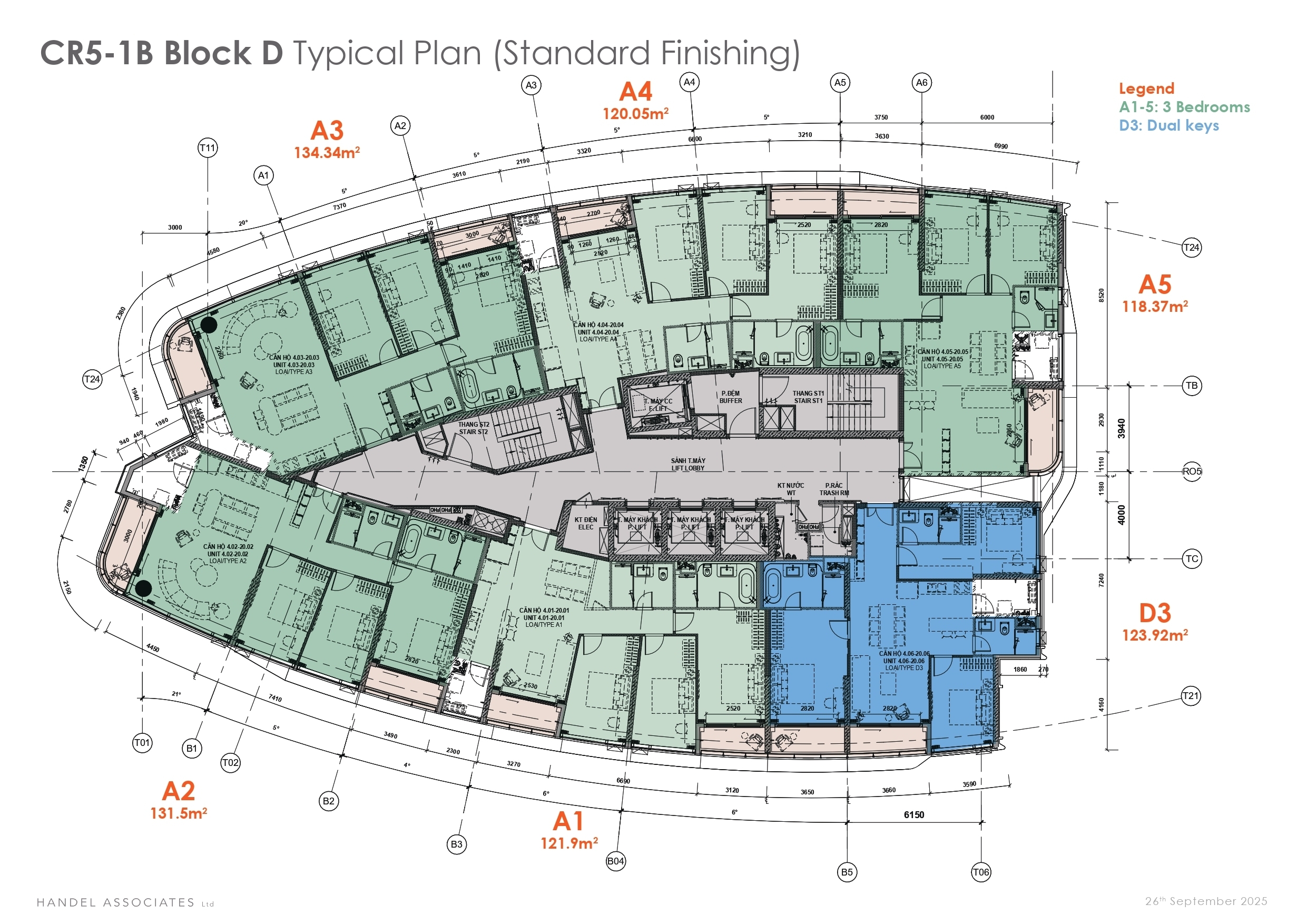 Mặt Bằng Tầng Điển Hình The Regency Phú Mỹ Hưng