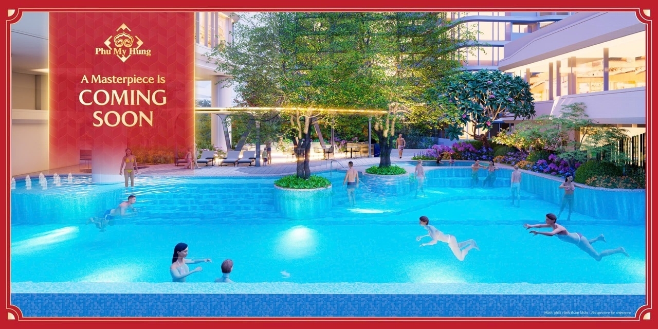 Hồ bơi vô cực tại căn hộ Triton Crown Phú Mỹ Hưng