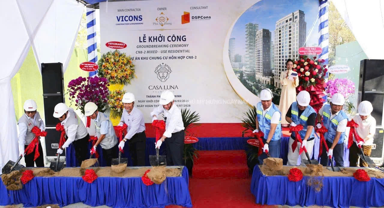 Hình ảnh thực tế cập nhật tiến độ thi công mới nhất từ công trường dự án