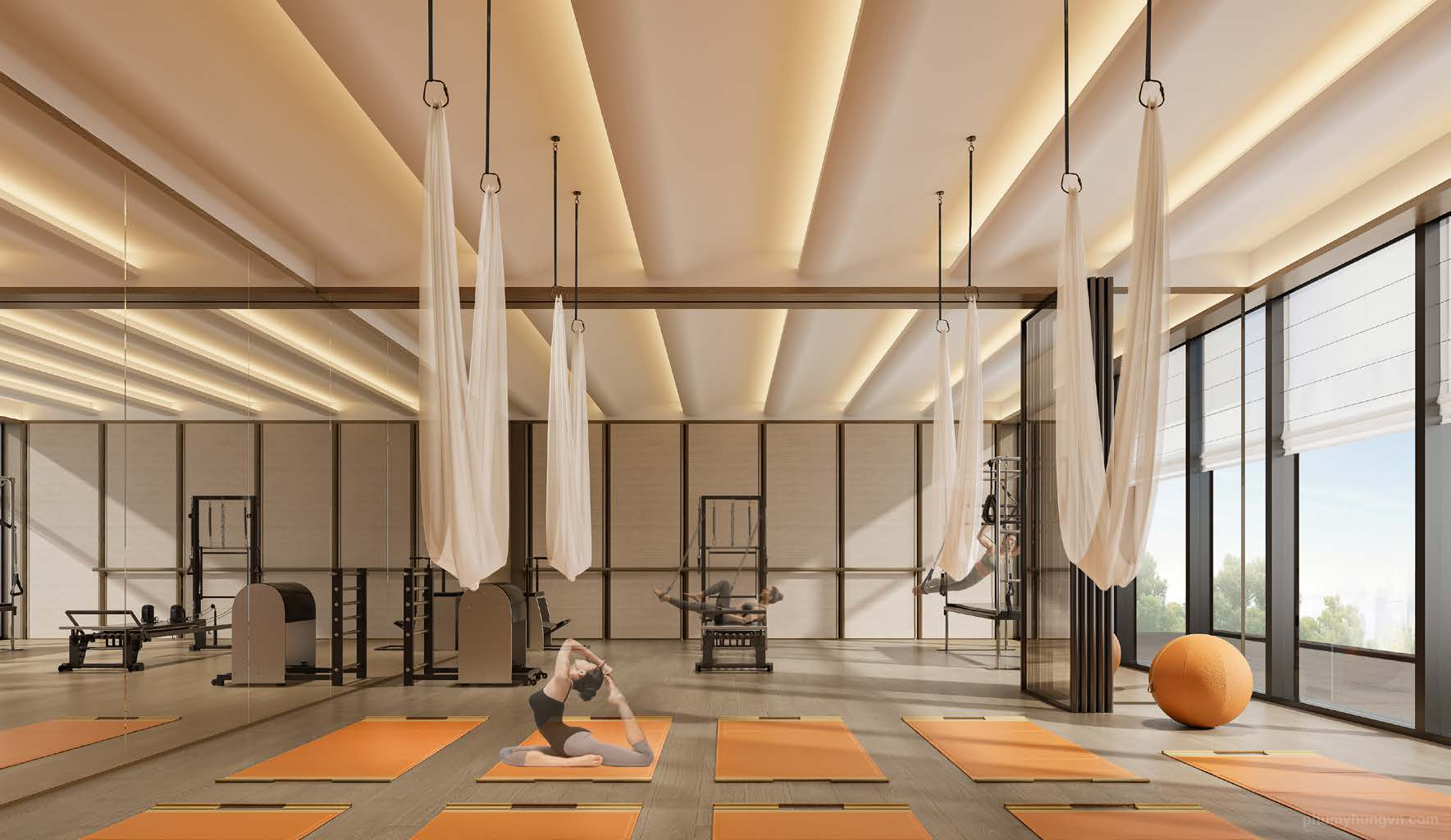 Trang thiết bị Gym hiện đại tại khu Tiện ích tái tạo năng lượng Triton Crown 03 Trang thiết bị Gym hiện đại tại khu Tiện ích tái tạo năng lượng Triton Crown 03