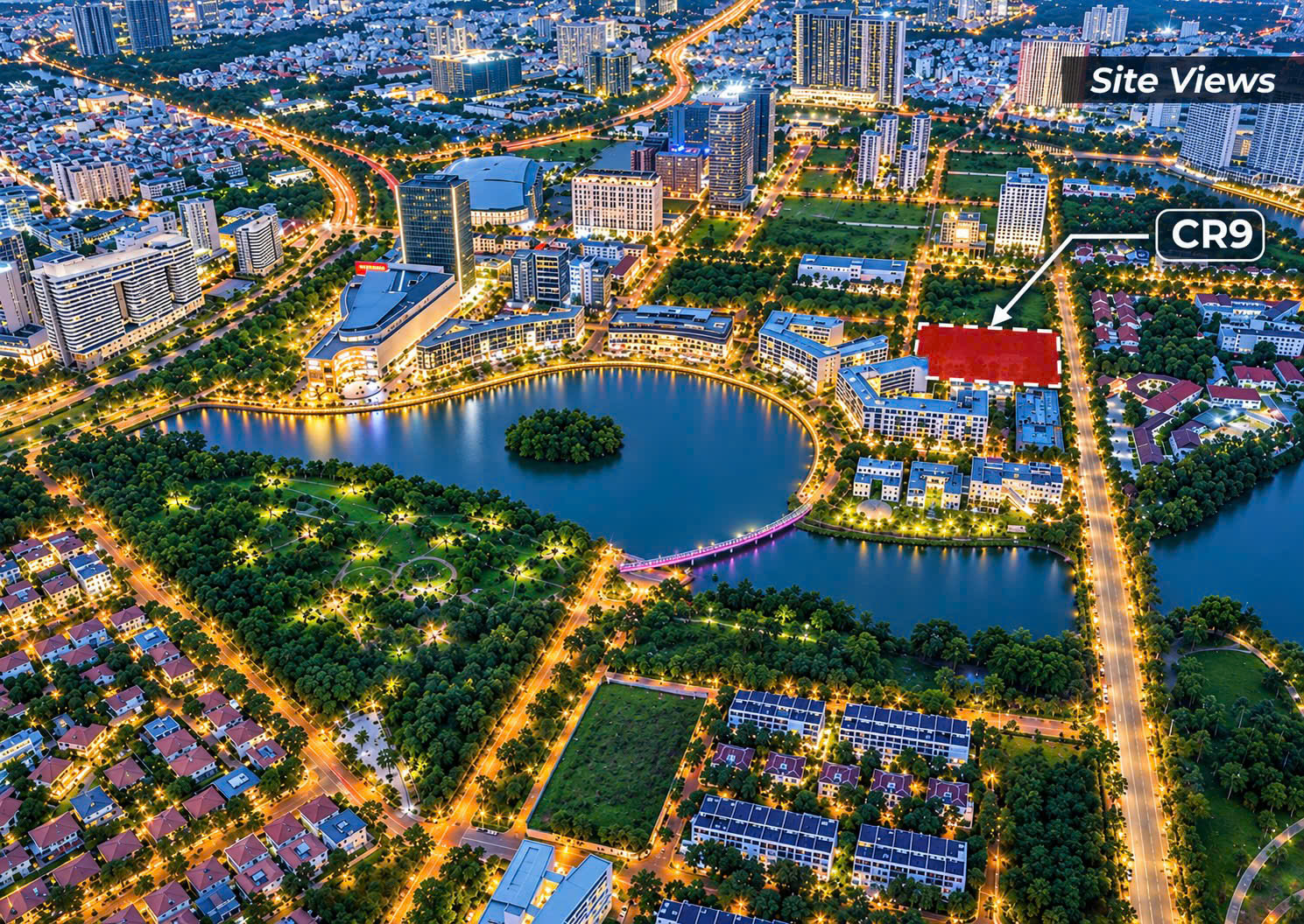 Toàn cảnh vị trí dự án Triton Crown Phú Mỹ Hưng