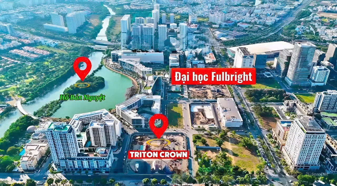 Vị trí thực tế dự án Triton Crown Phú Mỹ Hưng