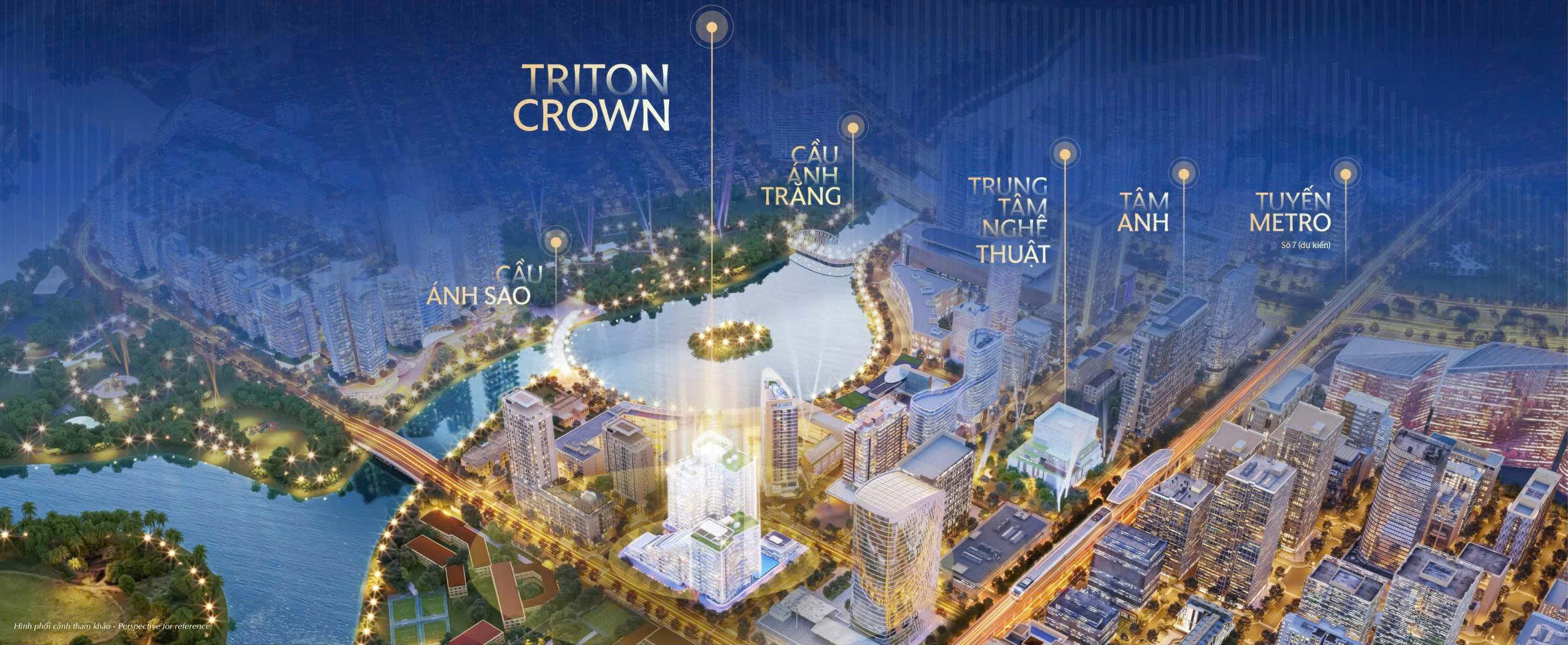 Vị trí toàn cảnh quy hoạch kết nối giao thông dự án Triton Crown Phú Mỹ Hưng Vị trí toàn cảnh quy hoạch kết nối giao thông dự án Triton Crown Phú Mỹ Hưng