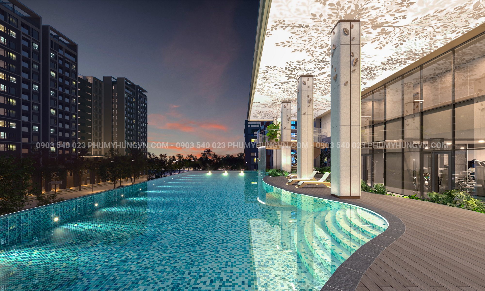 Không Gian Hồ Bơi Vip The Aristo Phú Mỹ Hưng Kín Đáo