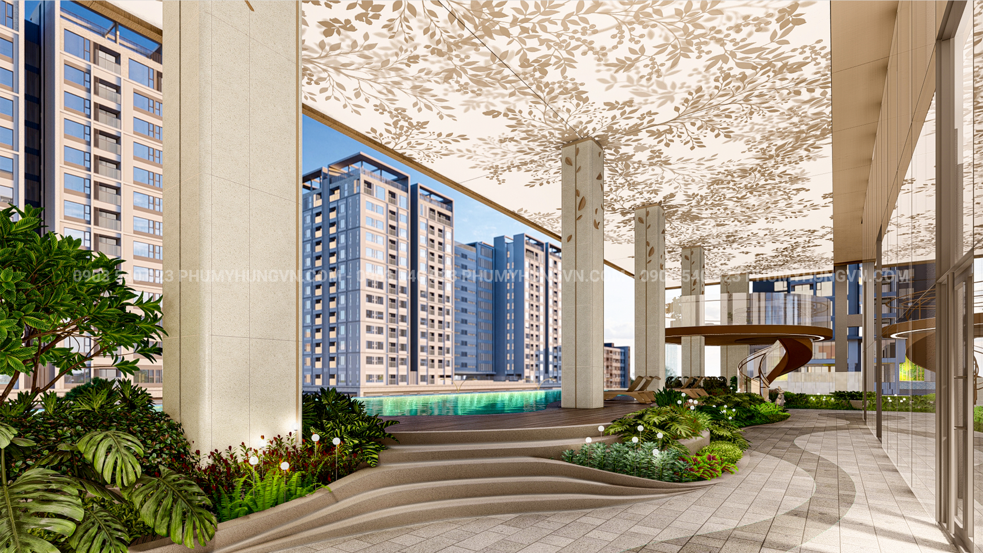 Khuôn Viên Tiện ích The Aristo Phú Mỹ Hưng Xanh Mát