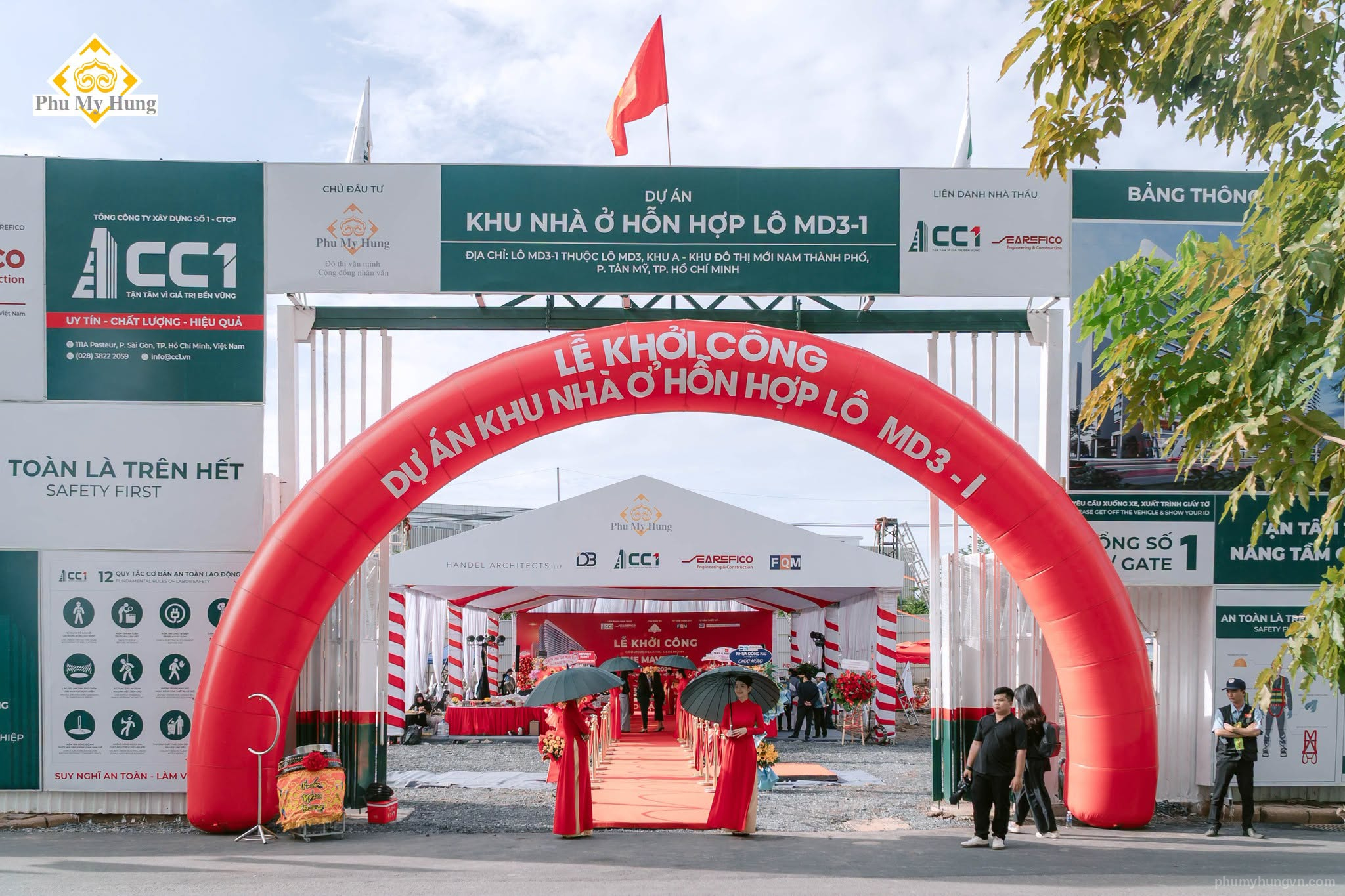 Cổng chào sự kiện lễ khởi công dự án chung cư The Maverick Quận 7 Cổng chào sự kiện lễ khởi công dự án chung cư The Maverick Quận 7